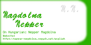 magdolna nepper business card